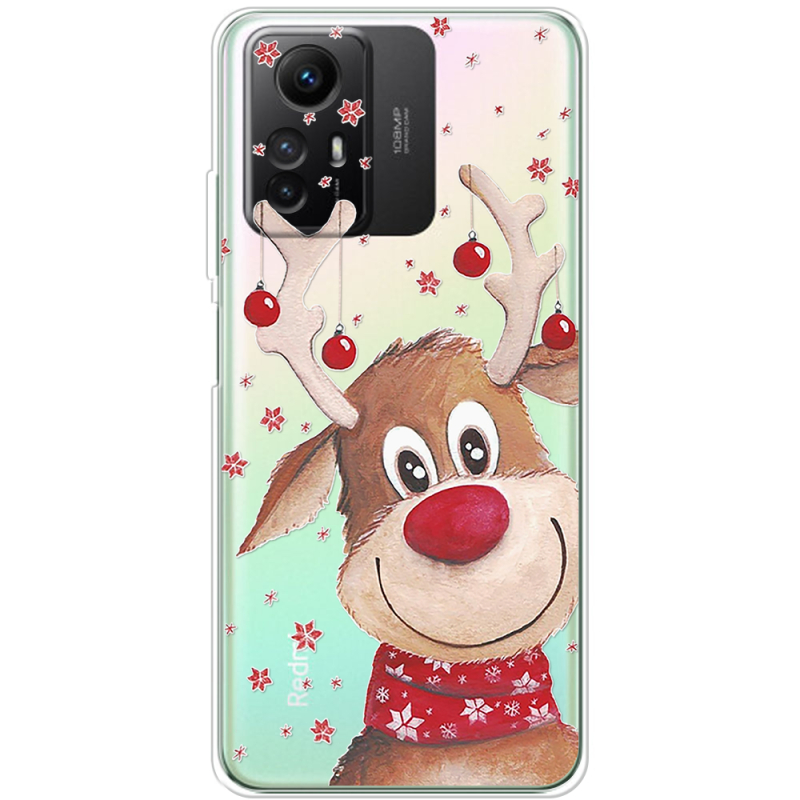 Прозрачный чехол BoxFace Xiaomi Redmi Note 12S Winter Deer