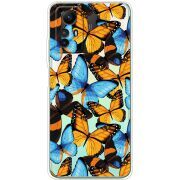 Прозрачный чехол BoxFace Xiaomi Redmi Note 12S Butterfly Morpho