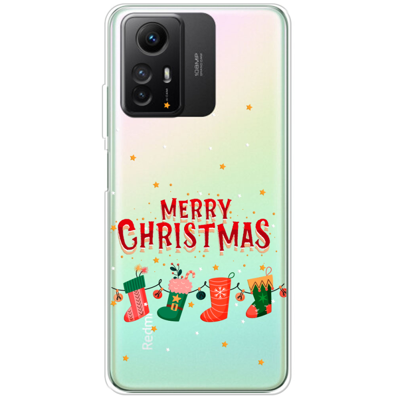 Прозрачный чехол BoxFace Xiaomi Redmi Note 12S Merry Christmas