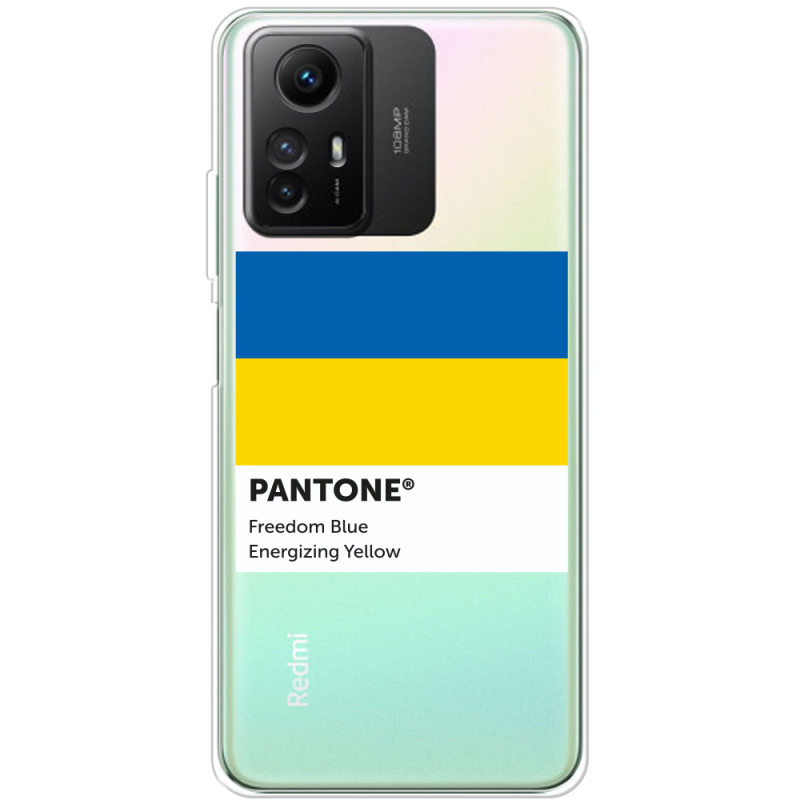 Прозрачный чехол BoxFace Xiaomi Redmi Note 12S Pantone вільний синій