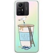 Прозрачный чехол BoxFace Xiaomi Redmi Note 12S Segull in Cofee Pool