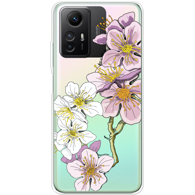 Прозрачный чехол BoxFace Xiaomi Redmi Note 12S Cherry Blossom
