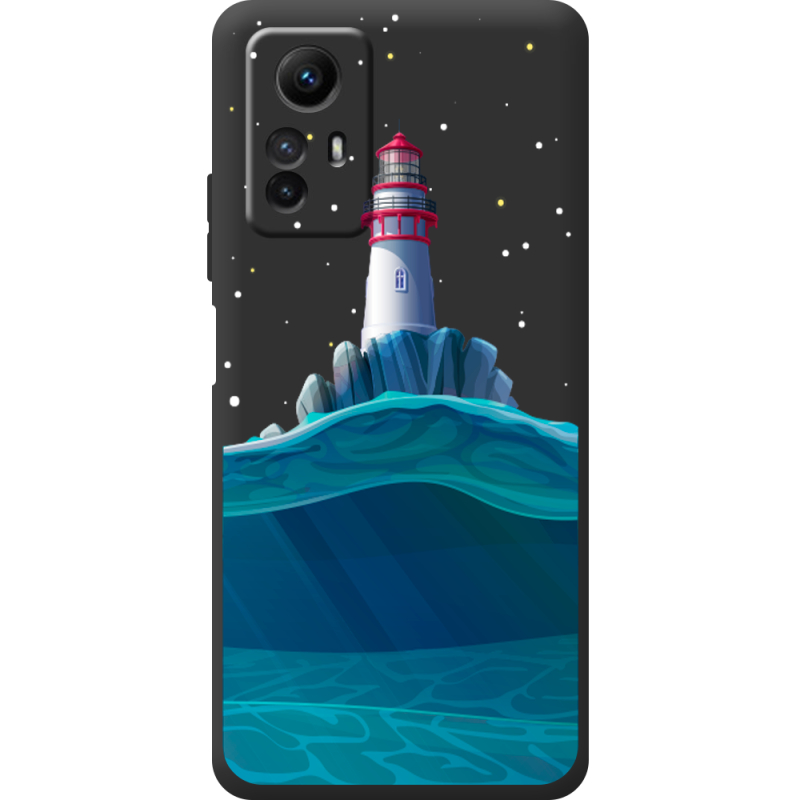 Черный чехол BoxFace Xiaomi Redmi Note 12S Lighthouse