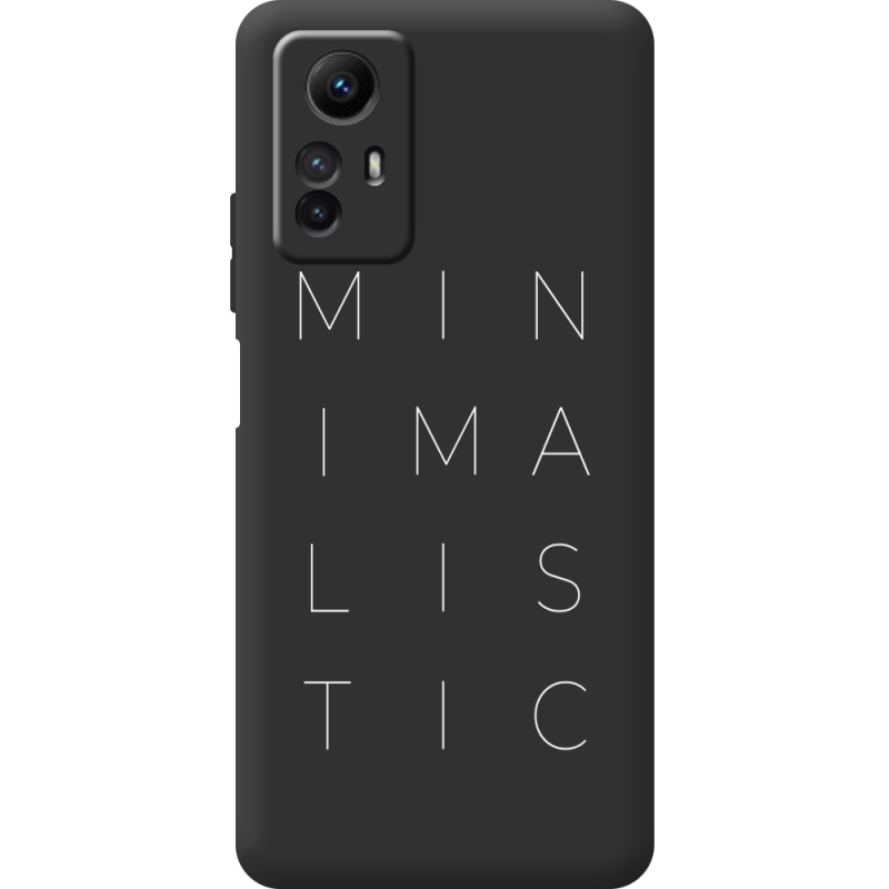 Черный чехол BoxFace Xiaomi Redmi Note 12S Minimalistic