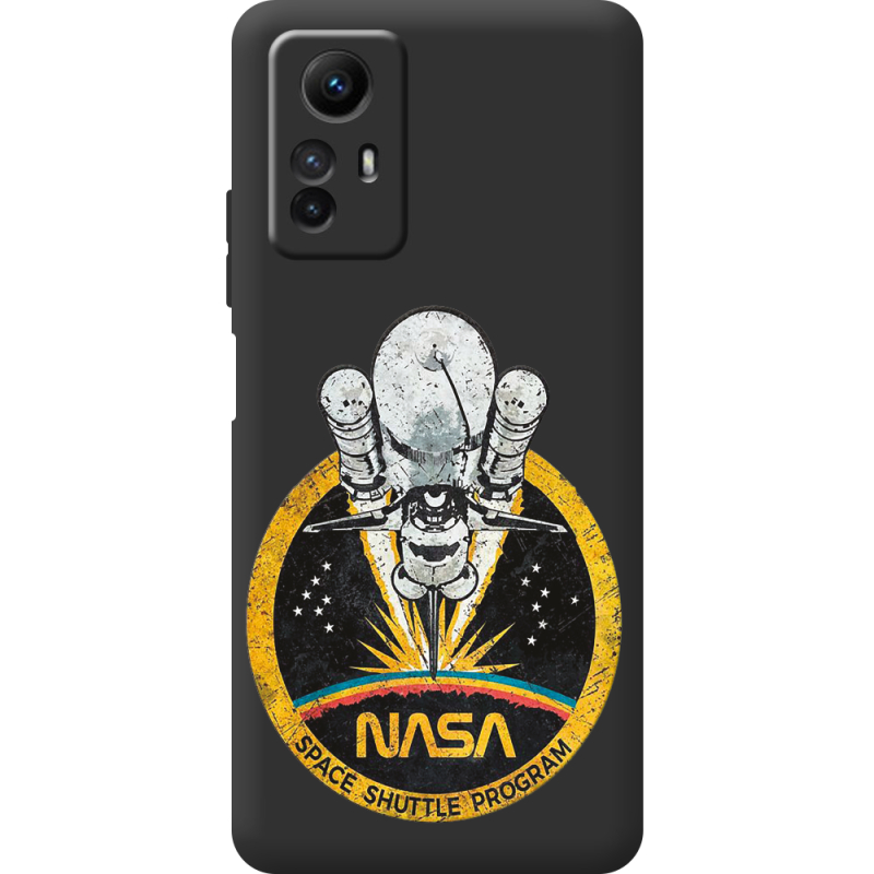 Черный чехол BoxFace Xiaomi Redmi Note 12S NASA Spaceship