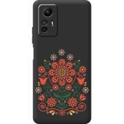 Черный чехол BoxFace Xiaomi Redmi Note 12S Ukrainian Ornament
