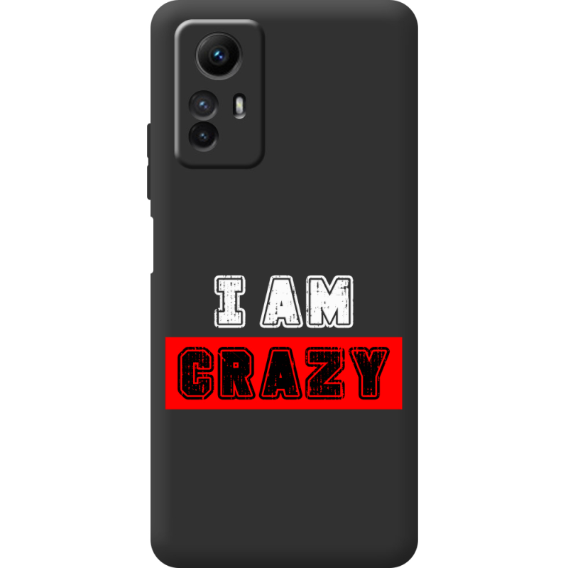 Черный чехол BoxFace Xiaomi Redmi Note 12S I'm Crazy