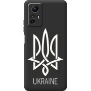 Черный чехол BoxFace Xiaomi Redmi Note 12S Тризуб монограмма ukraine