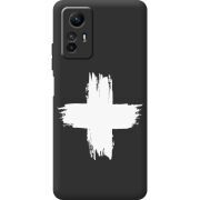 Черный чехол BoxFace Xiaomi Redmi Note 12S Білий хрест ЗСУ