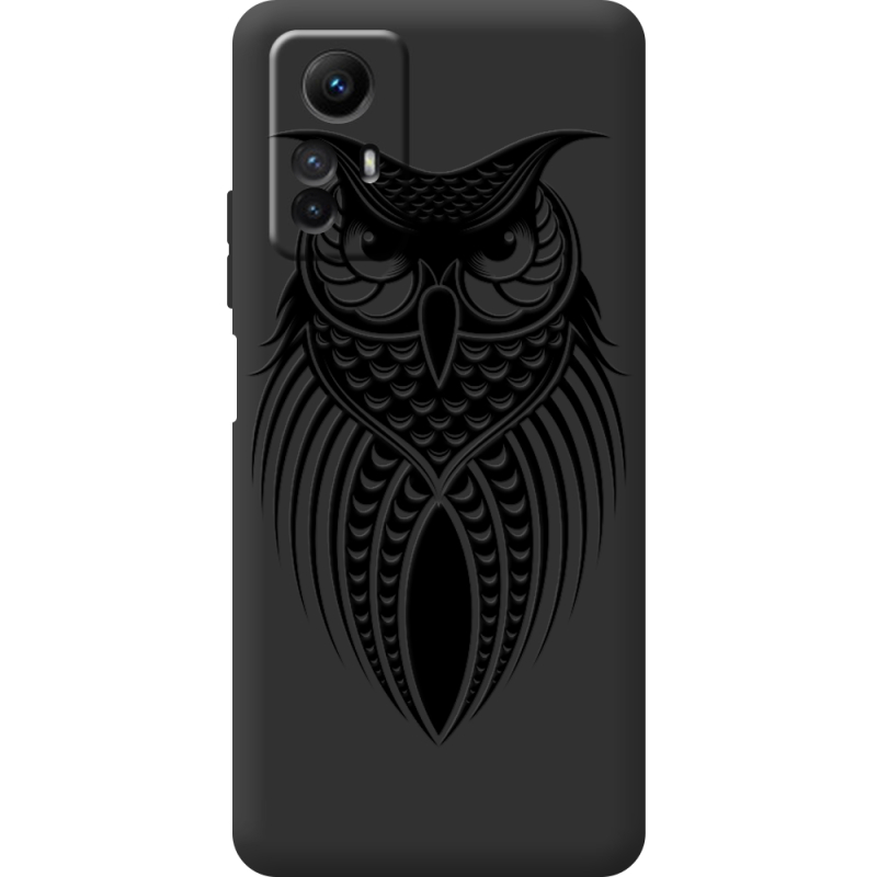 Черный чехол BoxFace Xiaomi Redmi Note 12S Owl