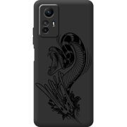 Черный чехол BoxFace Xiaomi Redmi Note 12S Snake