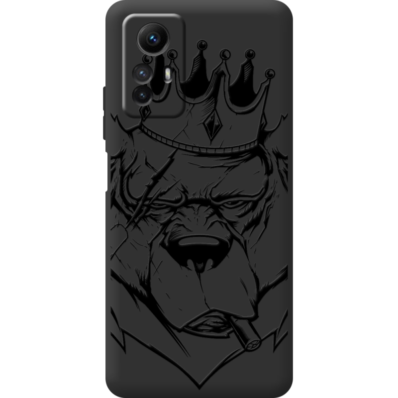 Черный чехол BoxFace Xiaomi Redmi Note 12S Bear King