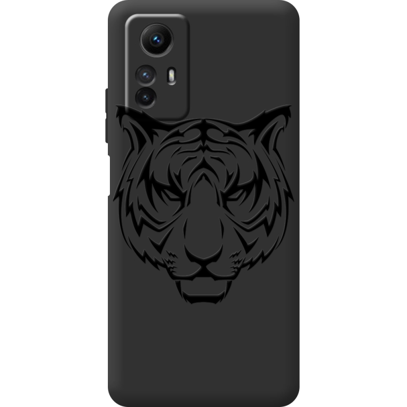 Черный чехол BoxFace Xiaomi Redmi Note 12S Tiger