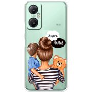 Прозрачный чехол BoxFace Infinix Hot 20 5G Super Mama and Son