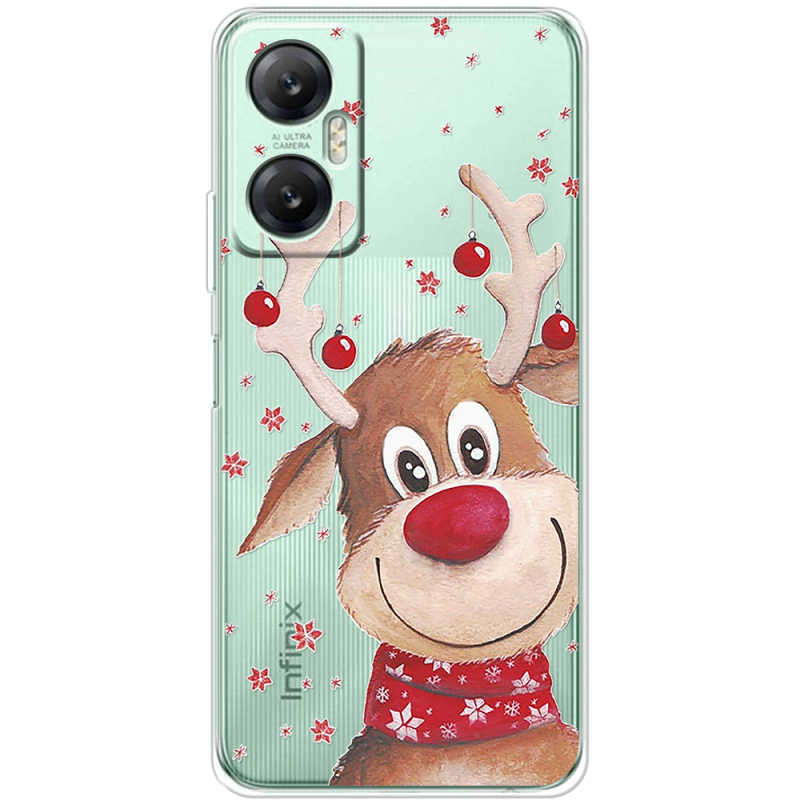 Прозрачный чехол BoxFace Infinix Hot 20 5G Winter Deer