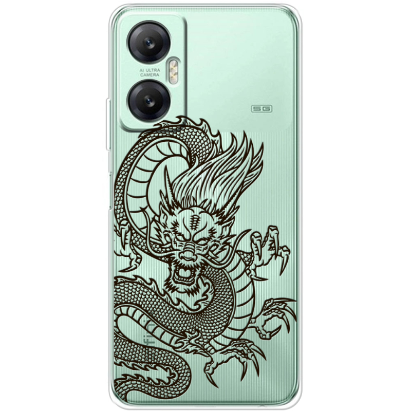 Прозрачный чехол BoxFace Infinix Hot 20 5G Chinese Dragon