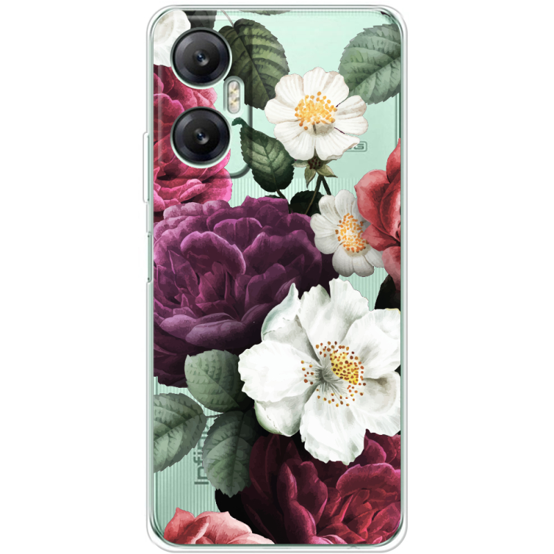 Прозрачный чехол BoxFace Infinix Hot 20 5G Floral Dark Dreams