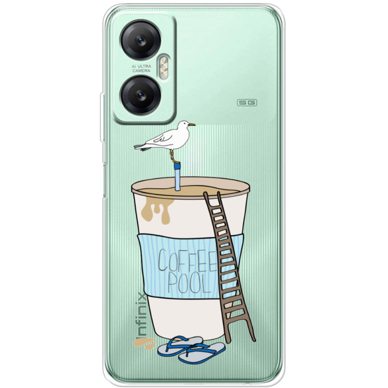 Прозрачный чехол BoxFace Infinix Hot 20 5G Segull in Cofee Pool