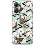 Прозрачный чехол BoxFace Infinix Hot 20 5G Cotton flowers