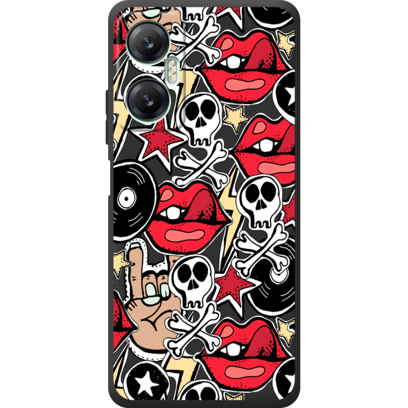 Черный чехол BoxFace Infinix Hot 20 5G Rock Graffiti