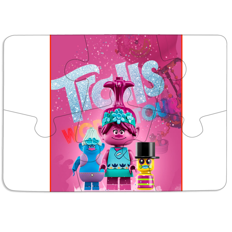 Магнитные фотопазлы 85 на 60 Lego Trolls