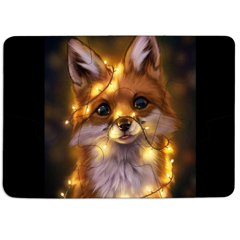 Магнитные фотопазлы 85 на 60 Різдвяна лисичка