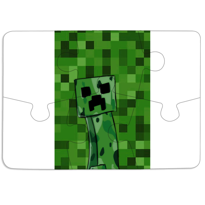 Магнитные фотопазлы 85 на 60 Minecraft Creeper