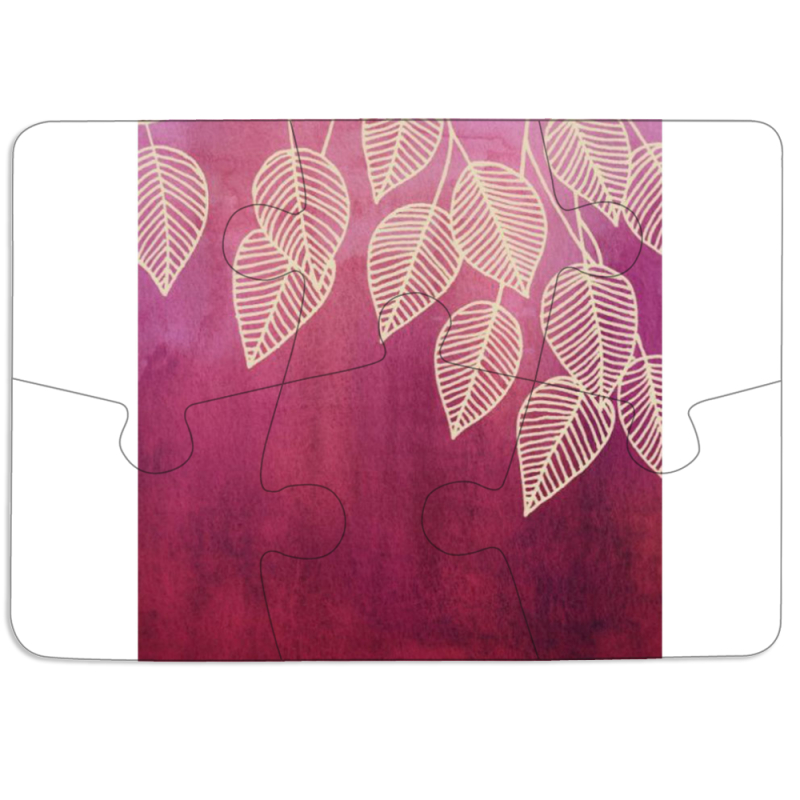 Магнитные фотопазлы 85 на 60 Gold Leaves