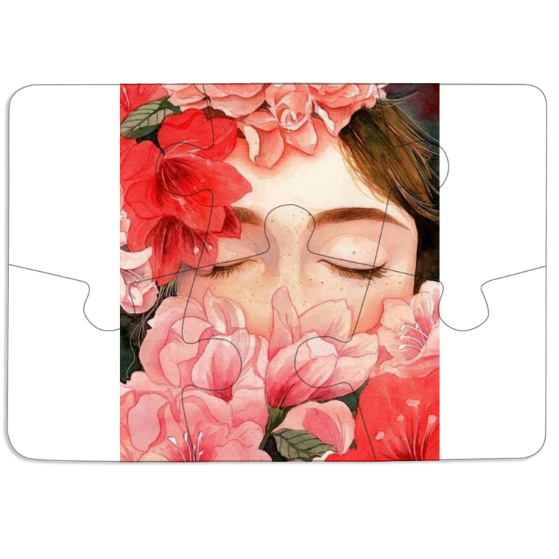 Магнитные фотопазлы 85 на 60 Girl in Flowers