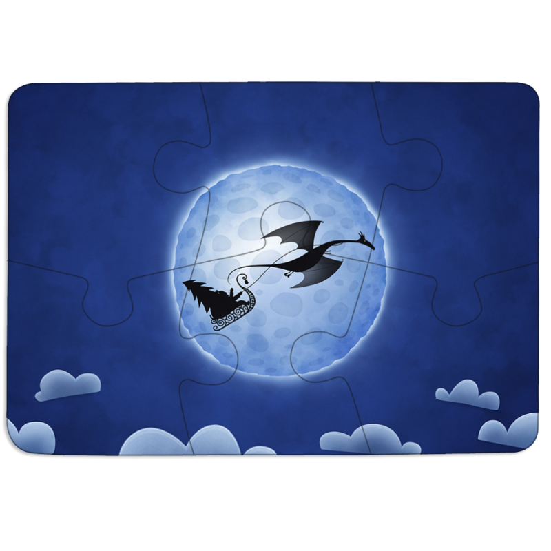 Магнитные фотопазлы 85 на 60 Christmas Dragon