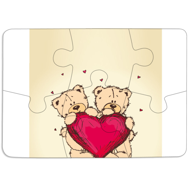 Магнитные фотопазлы 85 на 60 Teddy Bear Love