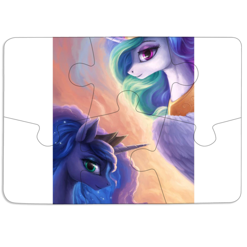 Магнитные фотопазлы 85 на 60 My Little Pony Rarity  Princess Luna
