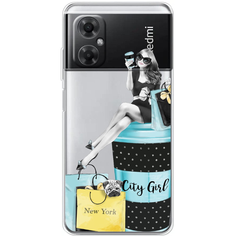 Прозрачный чехол BoxFace Xiaomi Redmi Note 11R City Girl