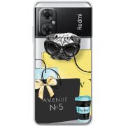 Прозрачный чехол BoxFace Xiaomi Redmi Note 11R Fashion Pug