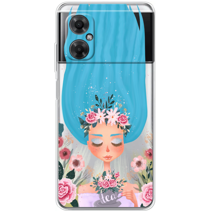 Прозрачный чехол BoxFace Xiaomi Redmi Note 11R Blue Hair