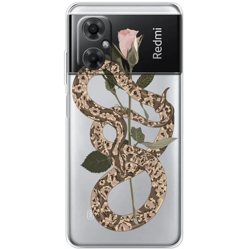 Прозрачный чехол BoxFace Xiaomi Redmi Note 11R Glamor Snake