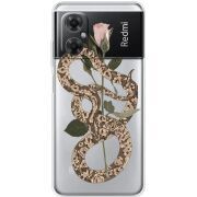 Прозрачный чехол BoxFace Xiaomi Redmi Note 11R Glamor Snake