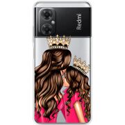 Прозрачный чехол BoxFace Xiaomi Redmi Note 11R Queen and Princess