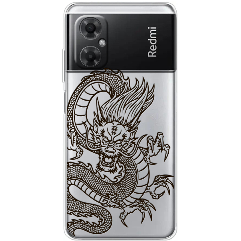 Прозрачный чехол BoxFace Xiaomi Redmi Note 11R Chinese Dragon