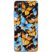 Прозрачный чехол BoxFace Xiaomi Redmi Note 11R Butterfly Morpho