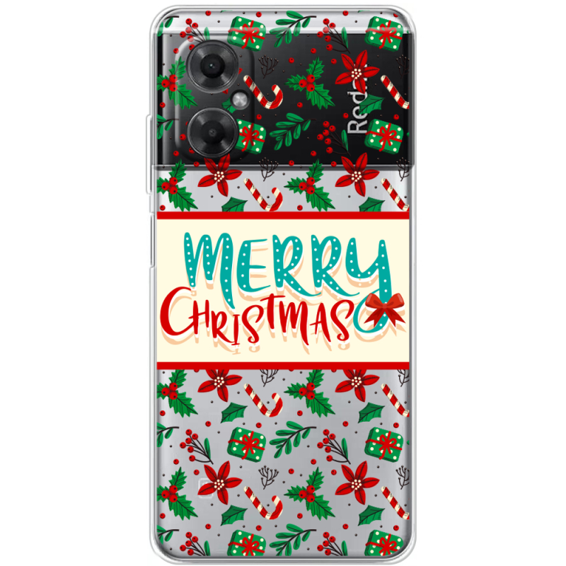 Прозрачный чехол BoxFace Xiaomi Redmi Note 11R Vintage Christmas Pattern