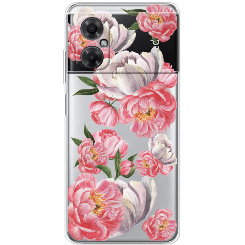 Прозрачный чехол BoxFace Xiaomi Redmi Note 11R Peony Watercolor Style