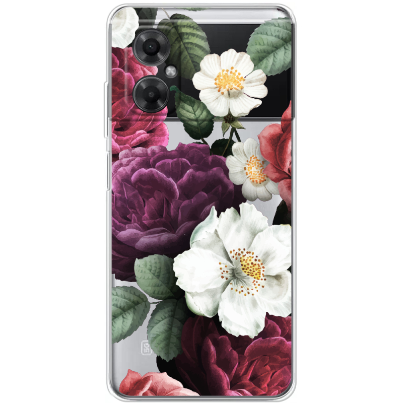 Прозрачный чехол BoxFace Xiaomi Redmi Note 11R Floral Dark Dreams