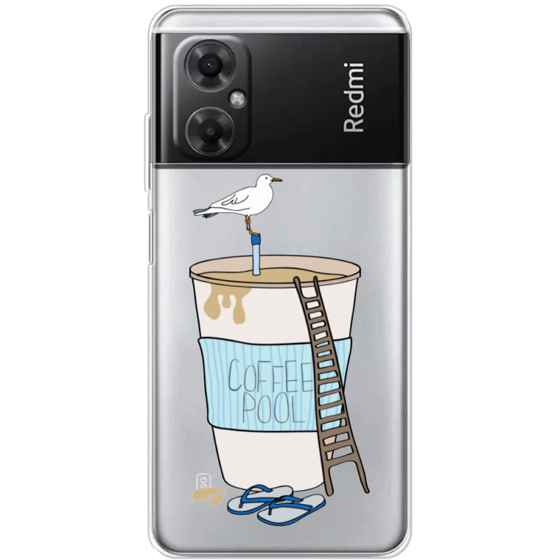 Прозрачный чехол BoxFace Xiaomi Redmi Note 11R Segull in Cofee Pool