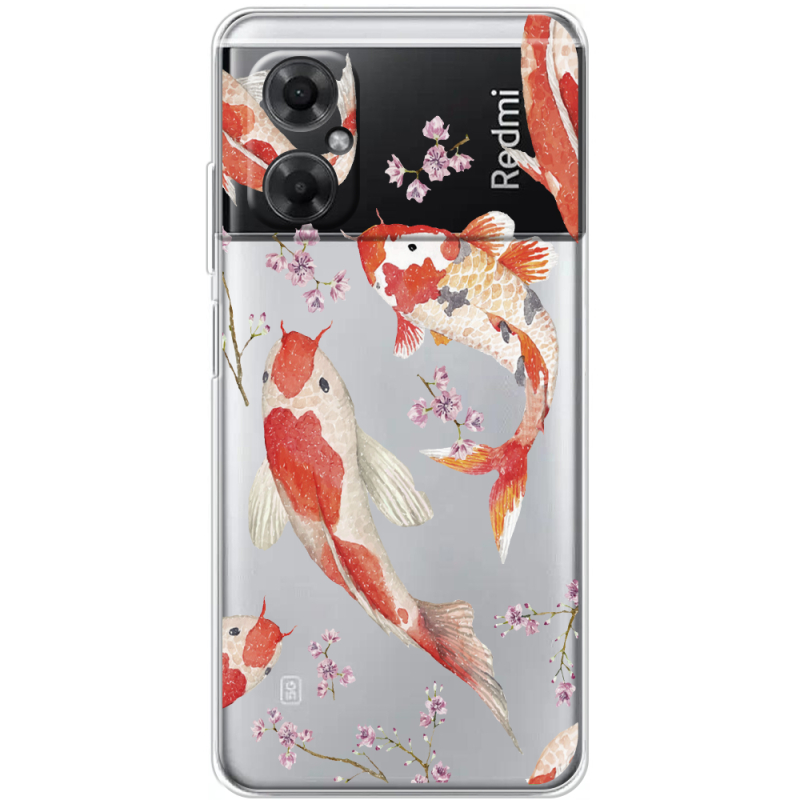 Прозрачный чехол BoxFace Xiaomi Redmi Note 11R Japanese Koi Fish