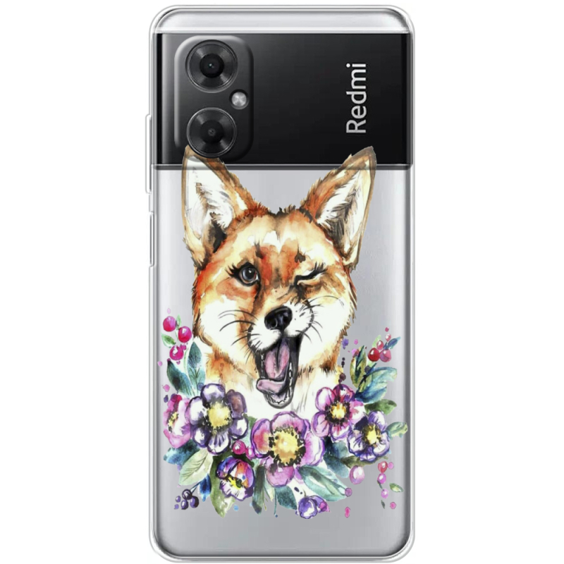 Прозрачный чехол BoxFace Xiaomi Redmi Note 11R Winking Fox