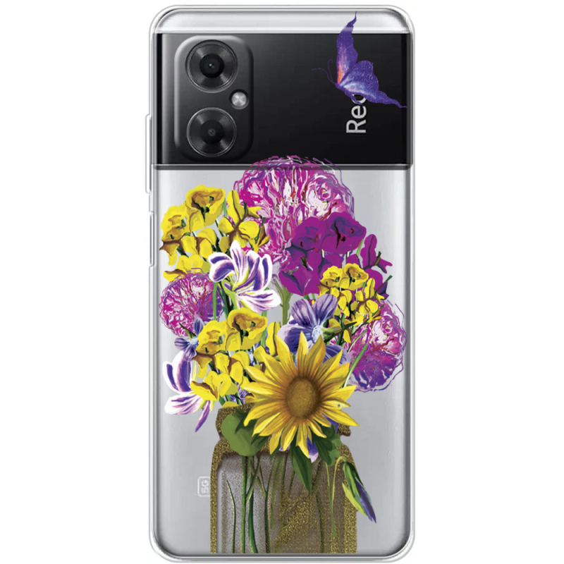 Прозрачный чехол BoxFace Xiaomi Redmi Note 11R My Bouquet