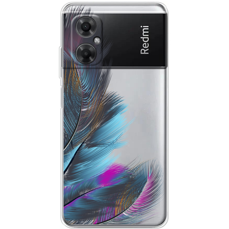 Прозрачный чехол BoxFace Xiaomi Redmi Note 11R Feathers