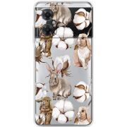 Прозрачный чехол BoxFace Xiaomi Redmi Note 11R Cotton and Rabbits