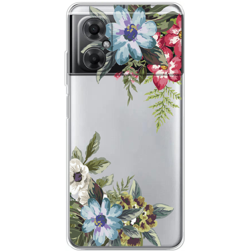 Прозрачный чехол BoxFace Xiaomi Redmi Note 11R Floral